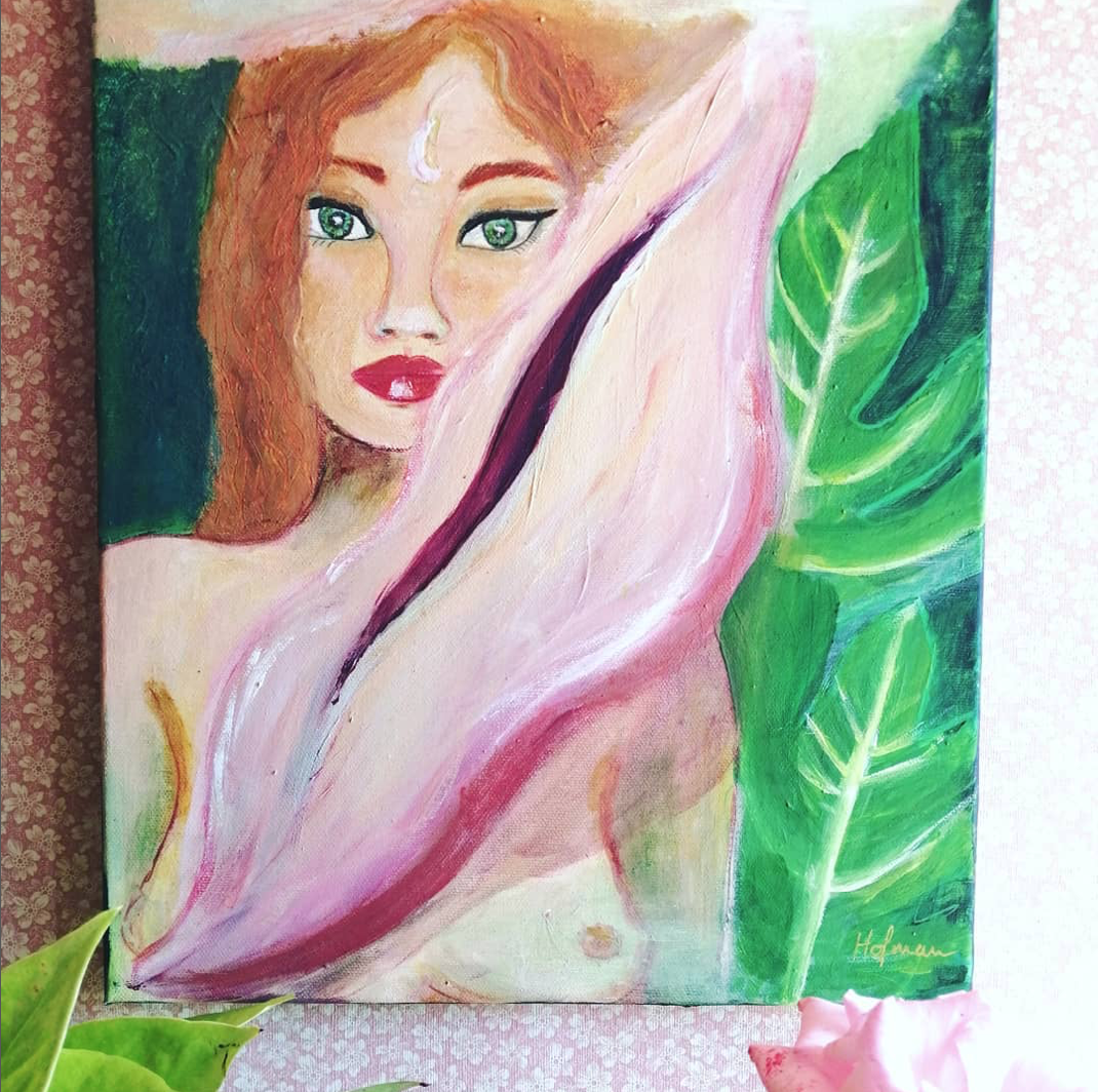 Peinture d'âme — Femme fleur