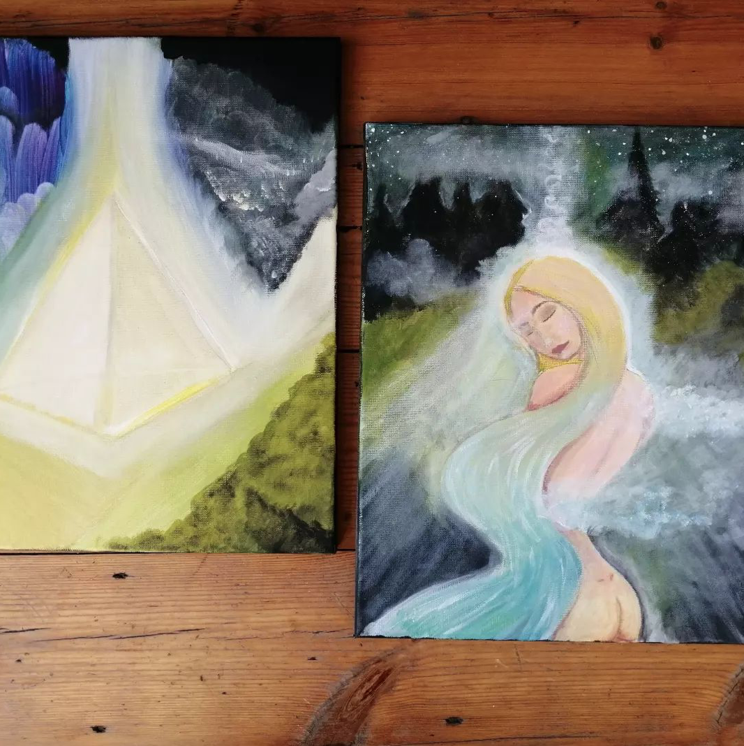 Peinture d'âme — Pyramide et nuit douce